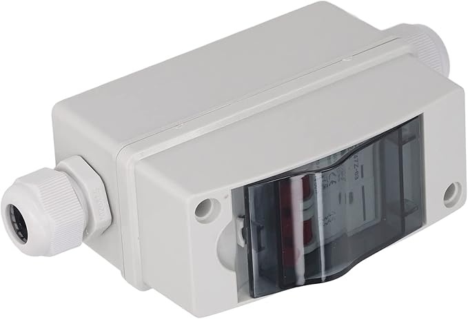 Miniature Circuit Breaker 63A for Solar Panels Outdoor Solar Disconnect Switch with IP65 Rated DIN Rail Enclosure and RV Breaker Box for DC500V