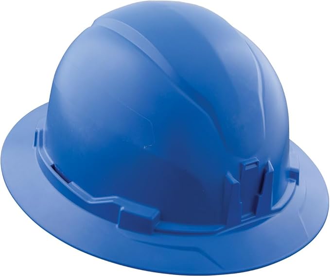 Klein Tools Hard Hat, Non-Vented Full Brim Style, Padded, Self-Wicking Odor-Resistant Sweatband, Tested up to 20kV