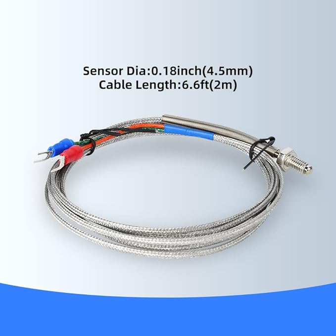PID Temperature Controller Kit, CNAODUN 100-240 VAC Voltage with 40DA Solid State Relay，K Type Thermocouple Probe and Heat Sink