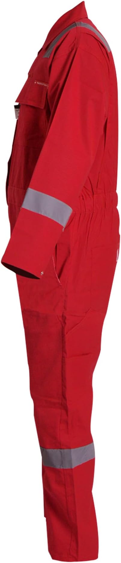 Flame Resistant FR Hi Vis Coveralls for Men NFPA 2112 Complied 7oz Overall for Men Reflective Tape 6 Pockets Coverall