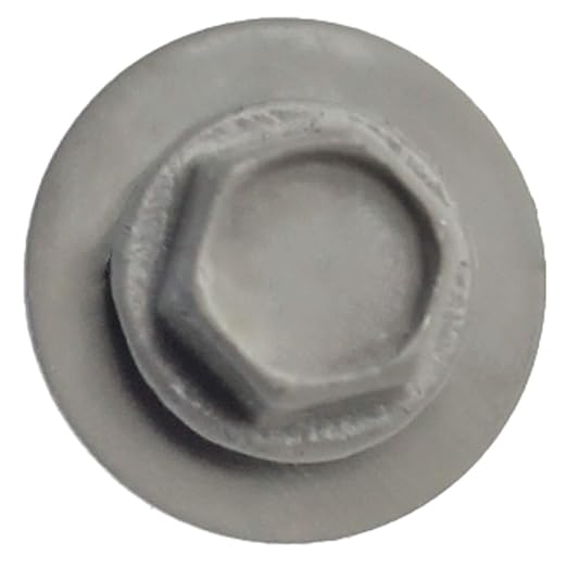 Metal Roofing Screws: (250) 10 x 1 Clay Hex Head Sheet Metal Roof Screw. Self Starting Metal to Wood siding Screws. EPDM Washer. Colored Head