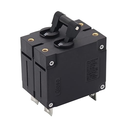 Double Pole 30 Amp AC/DC Toggle Magnetic Circuit Breaker 30A