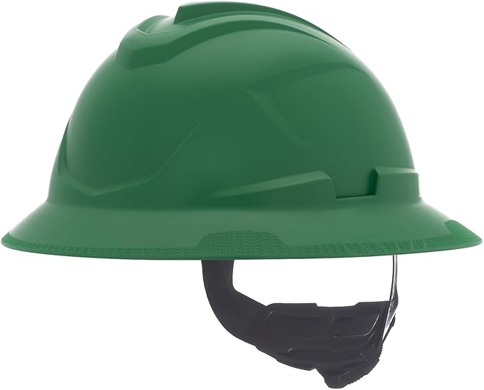 MSA V-Gard C1 Full Brim Hard Hat with ReflectIR Cooling Thermal Barrier and Fas-Trac III Suspension - Uses Highly Innovative Cooling Features to Help Alleviate Heat Stress