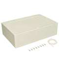 LeMotech Waterproof Dustproof IP65 ABS Plastic Junction Box Universal Electric Project Enclosure Pale Gray 15 x 10.2 x 4.13 inch (380 x 260 x 105 mm)