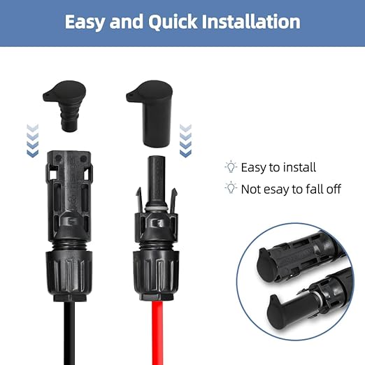 Solar Connector Cap 5pairs, IP68 Water Resistant and Dust, Male and Female Solar Plug Cap for Solar Panel Connector, Solar Inverter