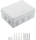 LeMotech ABS Plastic Dustproof Waterproof IP65 Junction Box Universal Electrical Project Enclosure White 7.8 x 6.1 x 3.1 inch (200 x 155 x 80 mm)