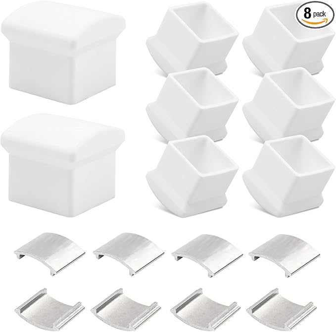 AC36-2 Ladder Rubber End Caps Fit for Werner Extension Ladder Stabilizer, Ladder Standoff/Stabilizer AC78 & AC76, Ladder Bumpers Ladder Standoff Pads Fit for Keller Little Giant ladders-8 Pack