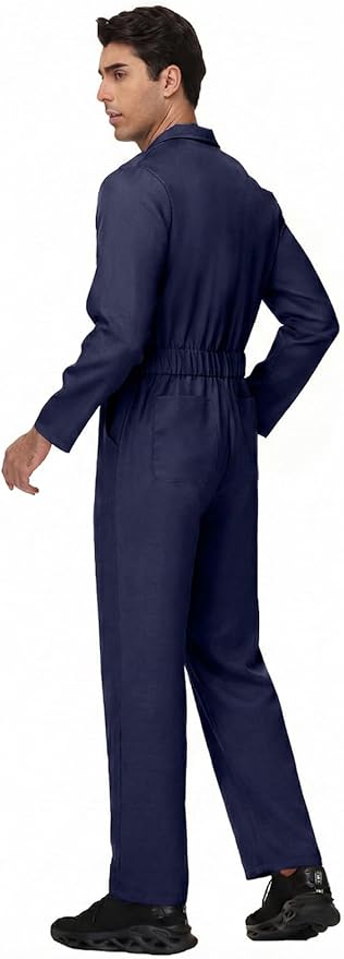 Coveralls for Men Work – Halloween Cosplay Costumes Long Sleeve Jumpsuit Mechanic Workwear