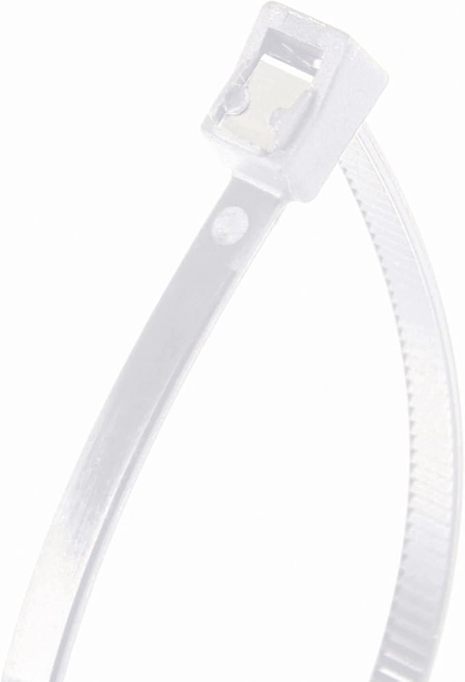 Gardner Bender 45-311SC Nylon Self-Cutting Cable Tie, 11 inch, 50 lb. Tensile, Twist-Off Tail, Zip Tie, 20 Pk., Natural White