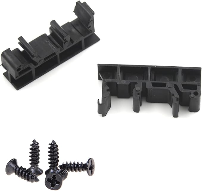 20Sets C45 DIN Rail PCB Mounting Bracket Holder Carrier Clips for Width 35mm or 15mm Din Rail
