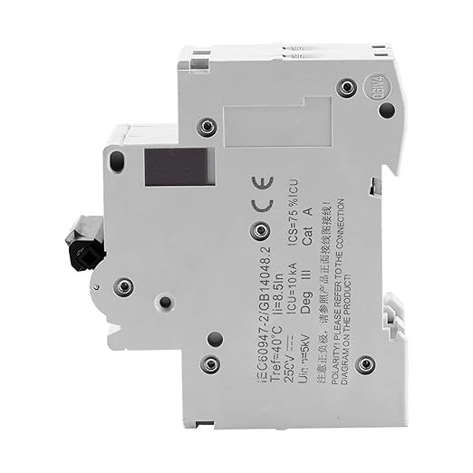 2P 250V Low-Voltage DC Mini Circuit Breaker for Solar Panels Grid System Din Rail Mount 16A