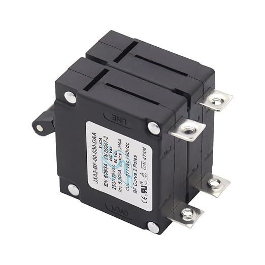 Double Pole 30 Amp AC/DC Toggle Magnetic Circuit Breaker 30A