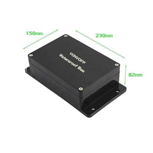 DIY Electrical Box,Universal Junction Box,Dustproof Waterproof IP67 ABS Plastic Box,Enclosure with Fixed Hole and 4pcs x M16 Cable Gland,9.0x5.9x3.4 inch (230 * 150 * 87mm)