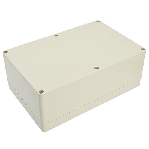 LeMotech Waterproof Dustproof IP65 ABS Plastic Junction Box Universal Electric Project Enclosure Pale Gray 9.0 x 5.9 x 3.4 inch (230 x 150 x 87 mm)