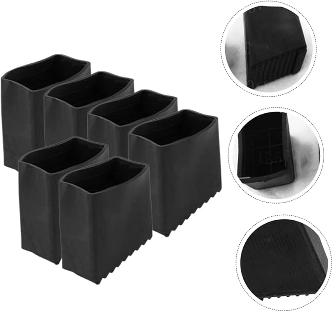 6Pcs Ladder Feet Pads Durable Non Slip Ladder Covers for Enhanced Stability and Floor Protection Essential Accessories for Household and Extension Ladders