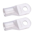 SELTERM 2pcs 4/0 AWG 3/8" Stud Tinned Copper Wire Lugs, Battery Lugs, Ring Terminals, Battery Cable Ends, 0000 Gauge Ring Terminal Connectors, UL Marine Grade Electrical Battery Terminal Connectors