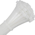 UL Listed Heavy Duty Cable Zip Ties 4 Inch, 1000Pcs Industrial Nylon Durable Self Locking Wire Tie Wraps with 20 lbs Tensile Strength, Heat Resistant for Home Office Garage Multiple Use - White