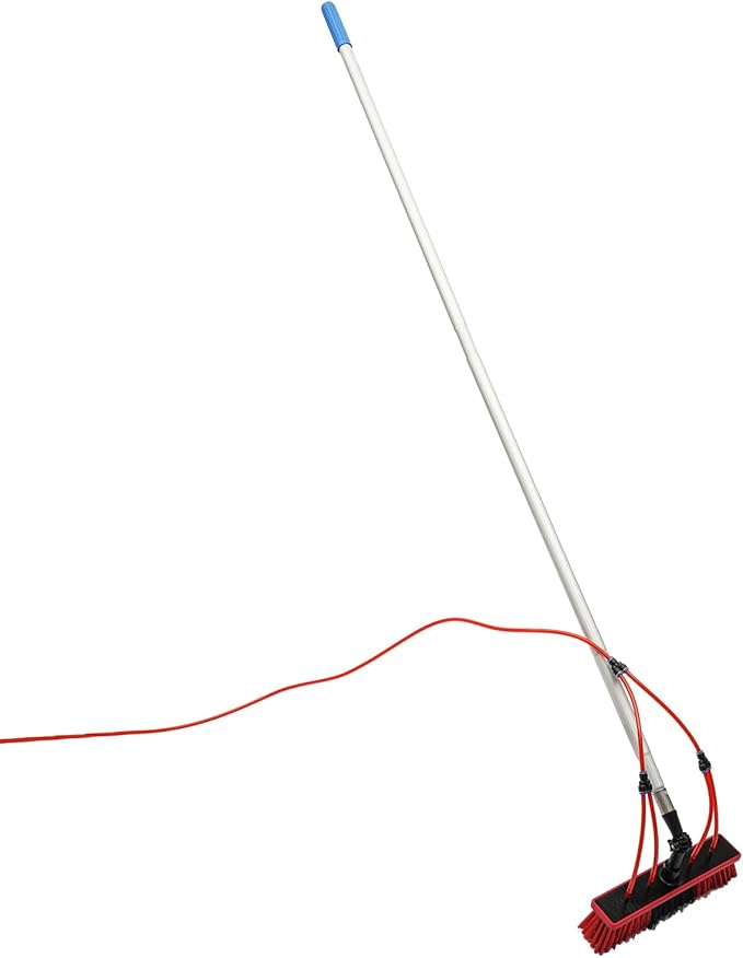 Lightweight Water Fed Pole Kit, 26FT Water Fed Pole Cleaning Tool with Water Pipe Cleaning System for Window Glass, Solar Panel