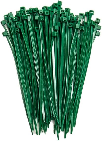 ZipTie.com 4-Inch Dark Green Multi-Purpose Zip Ties - 18-lb Tensile Strength Cord Management - UL 21 Listed Tie Wraps - Indoor Multi-Purpose (100-Pack)