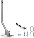 Universal Adjustable Antenna Mount Pole(OD 1", Length 16 1/2"), Pole Mounting Bracket for Wall Eave Roof, Compatible with Antenna, Weather Station and WiFi Extender, with U-Bolt Kit