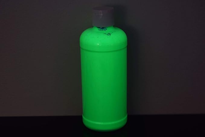DirectGlow 16oz UV Blacklight Reactive Fluorescent Acrylic Paints (Green)