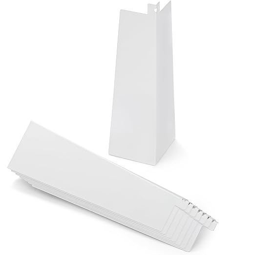 Coloch 8 Pieces Aluminum Siding Corners 8 Inches, White Outside Siding Corner Caps with Nails Metal Smooth Corner Panels Trim for Mobile House, Wooden House