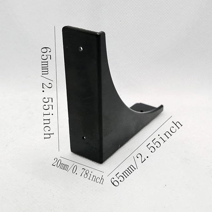 Mizhang Metal Corner Protector, Retro Antique Decorative Furniture Edge Corners Guard Safety Covers Bumpers for Desk Speaker Jewelry Box Cabinet, Black