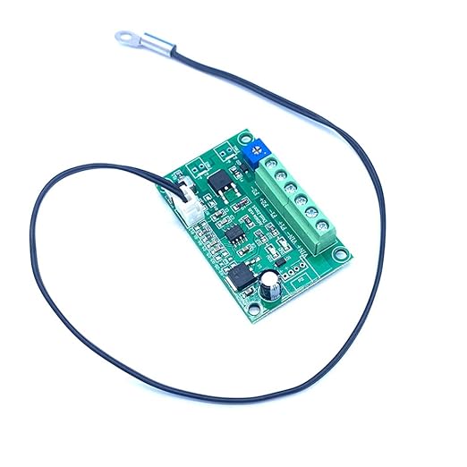 DC 12V 24V 4A 2-Way Adjustable PWM Fan Speed Controller, Automatic PC CPU Case Fans Temperature Control Governor with Sensor for 2 3 4-Wire DC Fan