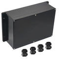 Junction Box IP65 Waterproof ABS Plastic Electrical Project Case Power Junction Boxes, Project Box with Fixed Ear Black 10.35x7.17x3.74 inch (263 x 182 x95 mm)