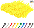 GTSE 4 Inch Yellow Zip Ties, 1,000 Bulk Pack, 18lb Strength, UV Resistant Small Nylon Cable Ties, Self-Locking 4" Tie Wraps