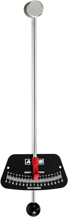 ARES 70213-1/4-inch Drive Beam Torque Wrench - 0-80 Inch/Pounds and 0-9 Newton/Meter Torque Wrench - High Visibility Markings for Easy Readings