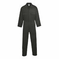 Portwest S998 Men's Work Coveralls 100% Cotton - Protective Overalls Durable Workwear Boiler Suit for Mechanics Warehouse Garages DIY Black, Small