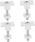 ibasenice 4pcs Solar Clamp Aluminum Profile Solar Panel Mid Clips Easy Installation and Versatile Compatibility
