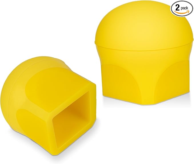 Ladder Stabilizer Bumpers Compatible with Werner Extension Ladder Stabilizer, 2 Pack Non-Slip Ladder Covers Replacement, Standoff Stabilizer Rubber End Caps Pads for 1-1/2" Square Tube Rubber Ladder