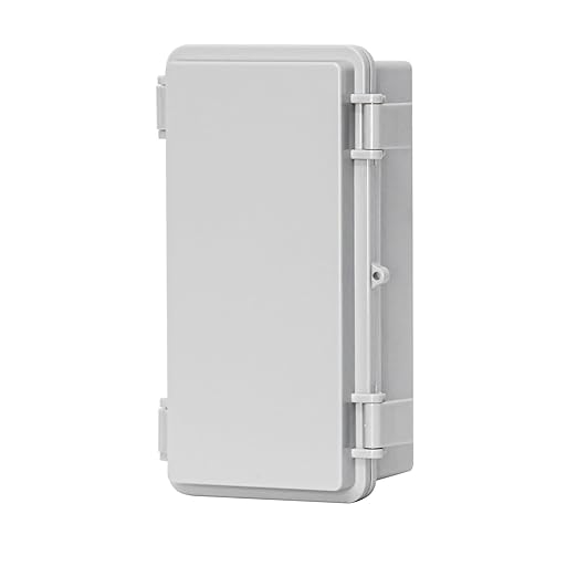 Waterproof Junction Box Outdoor Electrical Box Universal DIY Project Box for Indoor/Outdoor Use Latch Hinged Project Enclosure (7.8"x3.8"x2.9")