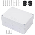 Junction Box, Zulkit Project Box with Reserved Holes IP65 Waterproof Dustproof Electrical Box ABS Plastic Project Enclosure White 5.9 x 4.3 x 2.8 Inch