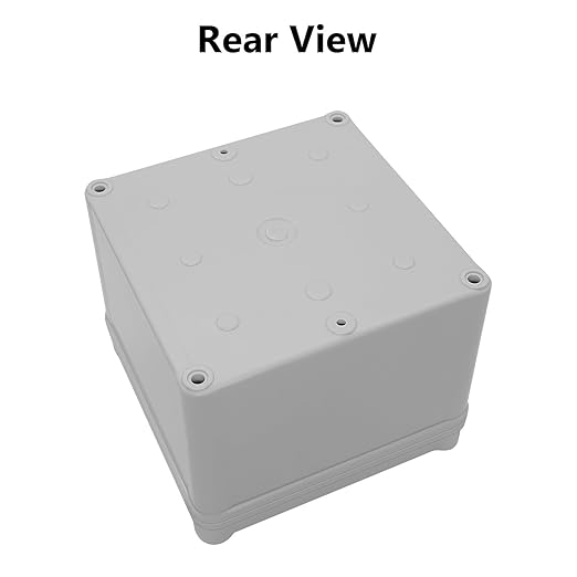 LeMotech Junction Box IP67 Waterproof Dustproof ABS Plastic Project Box for Electrical Outdoor Enclosure Gray 4.9 x 4.9 x 3.9 inch (125 x 125 x 100 mm),2 Pack