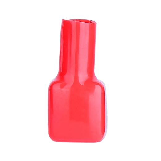 Battery Terminal Covers, 2 Pcs Battery Terminal Protector, Mini PVC Motorcycle Battery Cable Cover, Positive and Negative Cable Covers in Red and Black for Boat Cars Truck