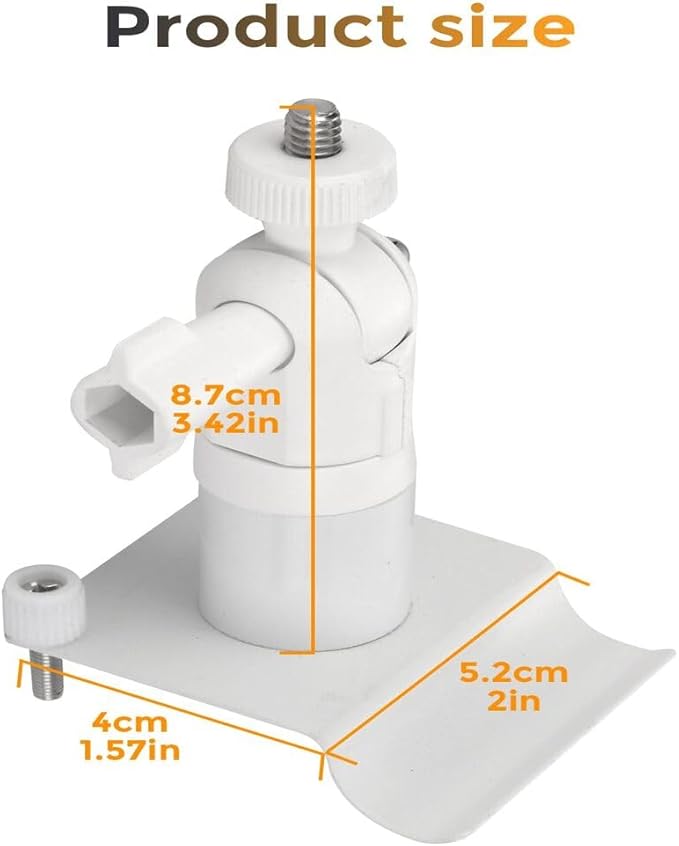 No-Drill Vinyl Siding Clips for Arlo, eufy, Ring Solar Panel, Stick Up Cam/Pro, Spotlight Cam Pro/Plus, SimpliSafe and Reolink Cameras – Weatherproof Mounting Hooks