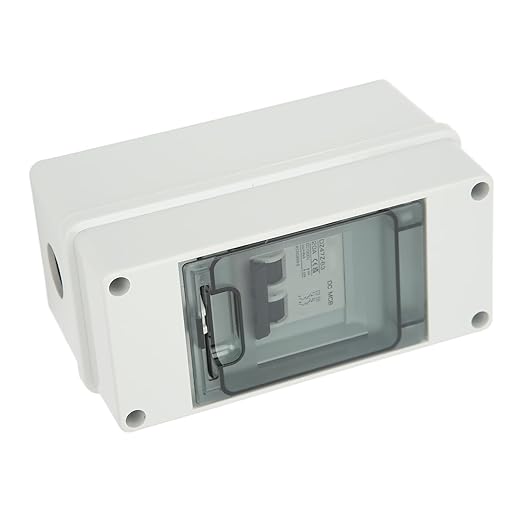 1000V 20A DC Miniature Circuit Breake, 2P PV System DC Mini Circuit Breaker with Box, IP65 Solar PV Disconnect Switch for PV Array, RV Solar