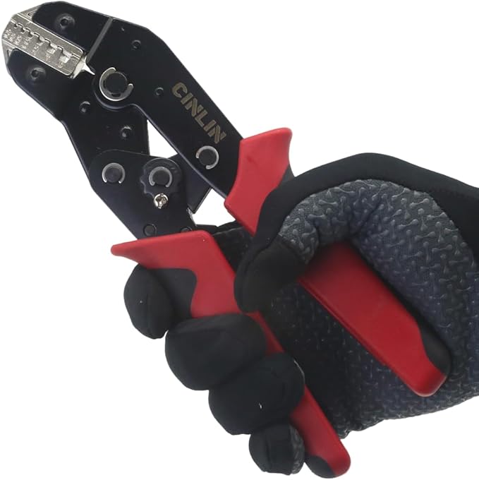 SN-06WF Ferrule Crimping Tool,24-10 AWG Sleeves Ferrule Ratchet Wire Crimping Tool,End-Sleeve Terminals Crimper