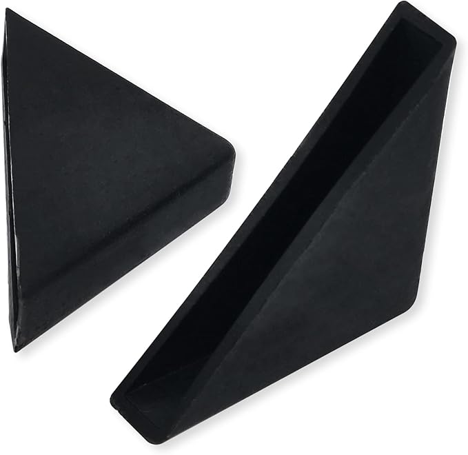 6mm(1/4inch) Black Triangle Shape Plastic Glass Corner Protector,Anti-Collision Right-Angle Plastic Corner Guard for Furniture,Wood Planks,Picture Frame, Painting, Shipping, Packing(40pcs)