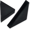 6mm(1/4inch) Black Triangle Shape Plastic Glass Corner Protector,Anti-Collision Right-Angle Plastic Corner Guard for Furniture,Wood Planks,Picture Frame, Painting, Shipping, Packing(40pcs)