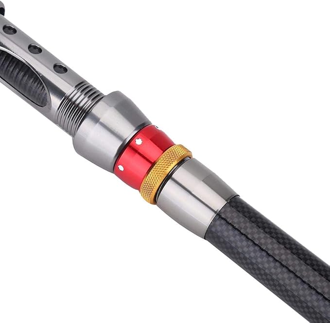 Alomejor Telescopic Fishing Rod,Portable Lightweight Compact,Carbon Fiber Rod for Travelers Campers Fishing Trips Camping Adventures