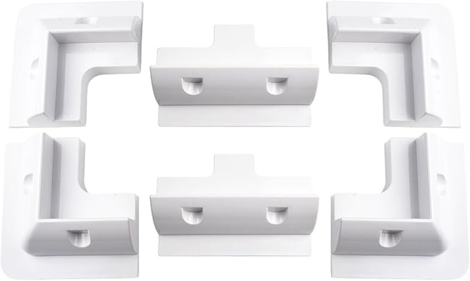 Secure Your Solar Panels with Adjustable Mounting Bracket Kits for Caravan RV Boat Optimal Ventilation (White)