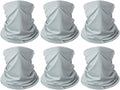 6 Pieces Summer Face Cover Scarf Mens Neck Gaiter For Men Women UV Protection Face Breathable Sun Protection Cycling Running