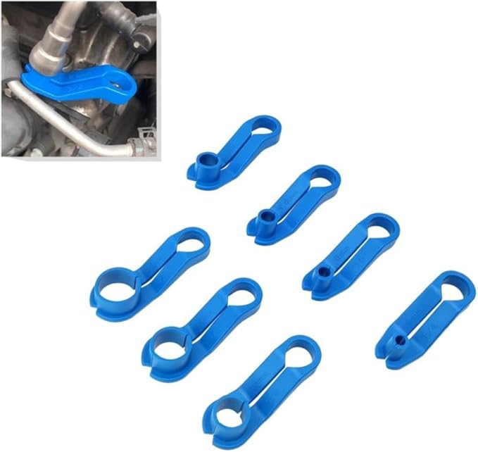 7PCS Fuel Line Disconnect Tool Set, Fuel Line Removal Tool, Includes 1/4 5/16 3/8 1/2 5/8 3/4 7/8 Inch Quick Disconnect Kit Fuel for Ford/GM/Chrysler/Mazda
