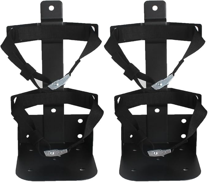 Heavy Duty Vehicle Bracket,Fire Extinguisher Brackets Mounts Fit 15lb Dry/10lb Co2 Extinguisher-for Home,School,Garage,Vehicle,Boat, Car, RV, Truck (Black, 15lb 2pcs)