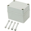 Zulkit Junction Box ABS Plastic Dustproof Waterproof IP67 Junction Boxes Universal Electrical Project Enclosure DIY Electronic Project Box Grey 4.33 x 3.15 x 3.35 inch (110 x 80 x 85 mm)