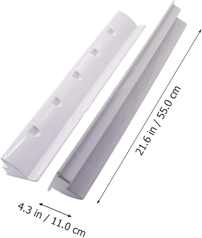 Cabilock 2pcs Solar Panel Side Mounting Brackets Marine Caravan Motorhome RV Solar Panel Side Mount Brackets Roof Installation Clamps White